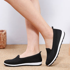 Damen Slip-on Old Beijing Cloth Soft Bottom