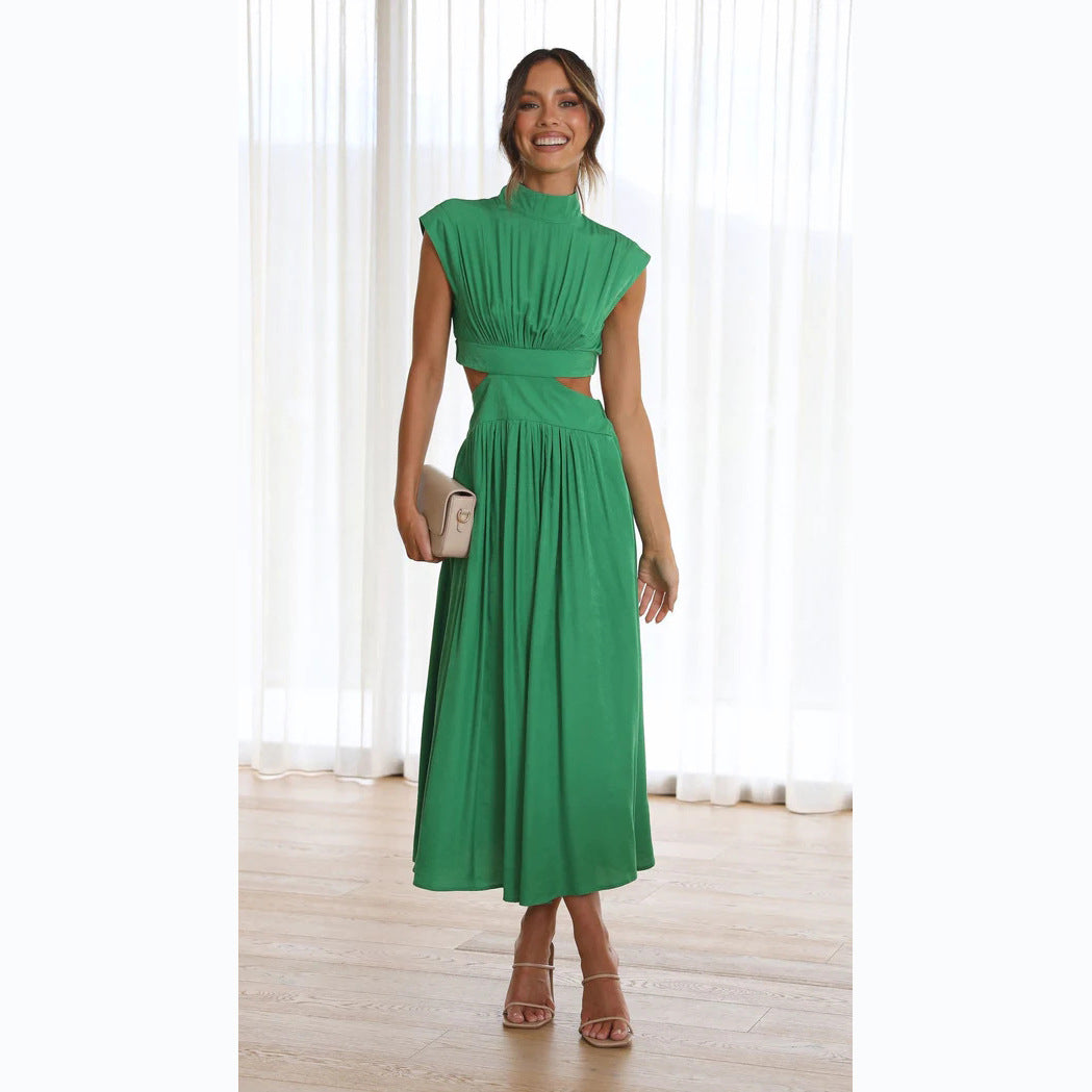 Sweet Street – StCollar – Kurzes, einfarbiges Maxikleid