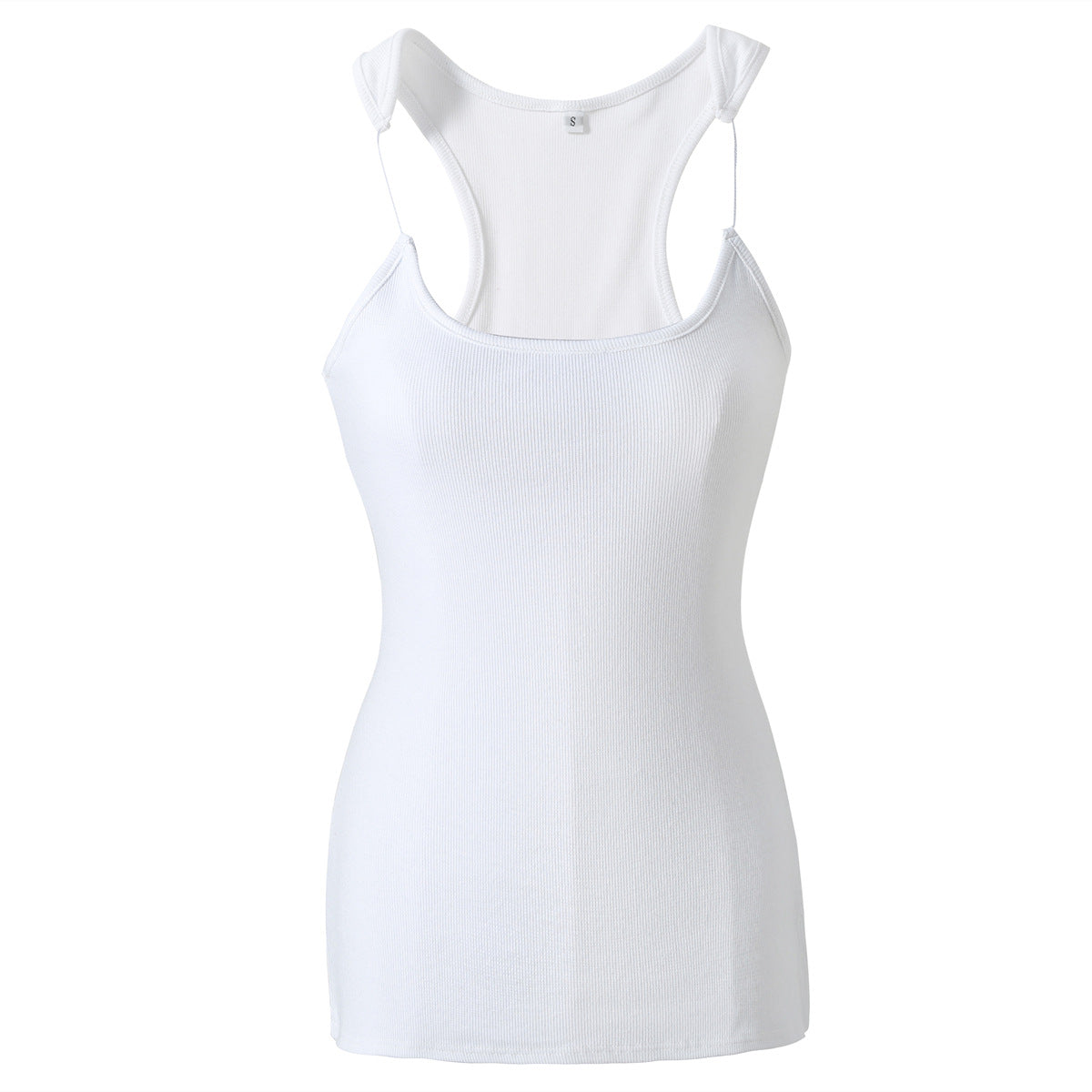 Invisible Strap Shoulder Strap Top Tight Waist Big U Collar Vest