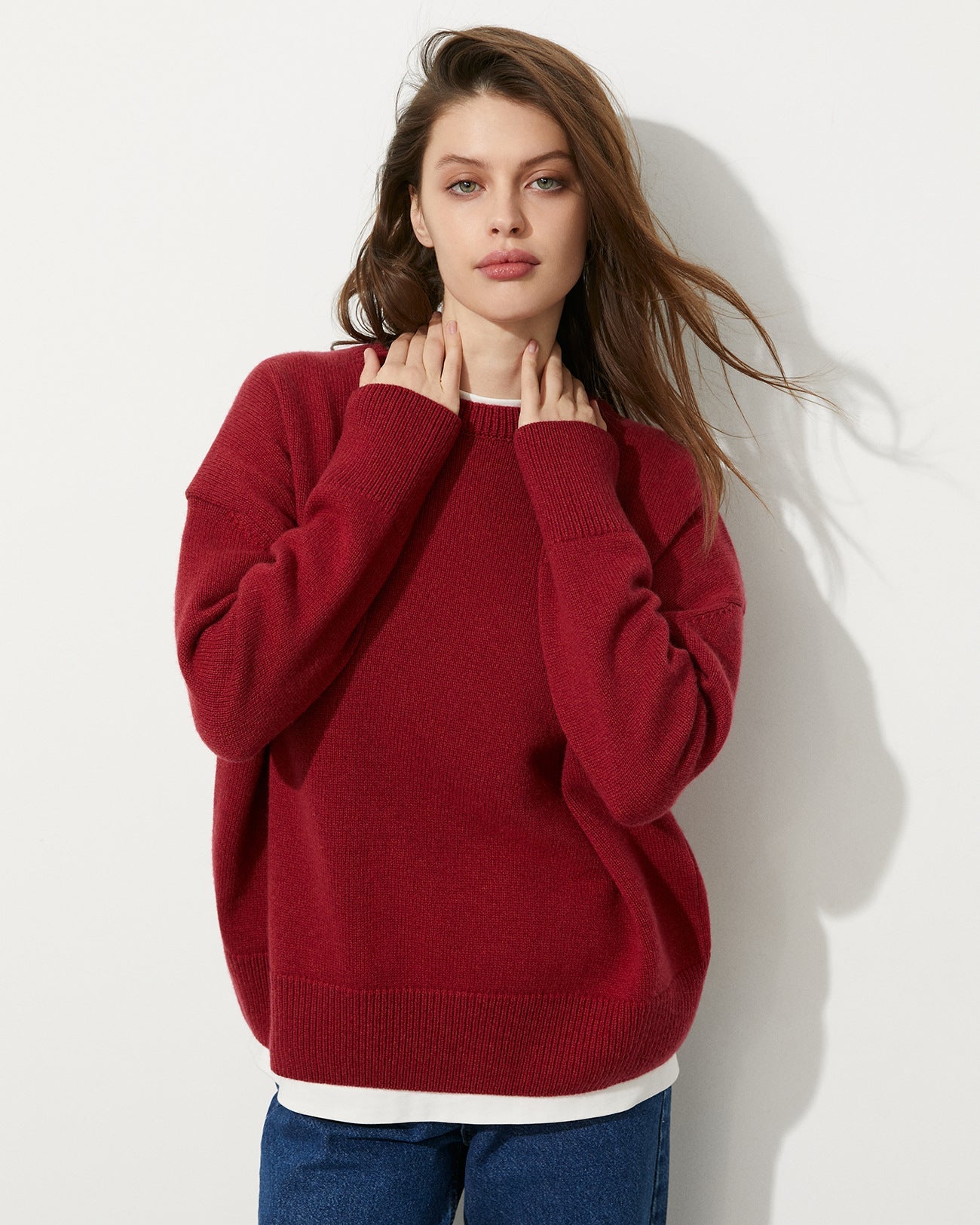 Russian Sweater Round Neck Pullover Loose Sweater