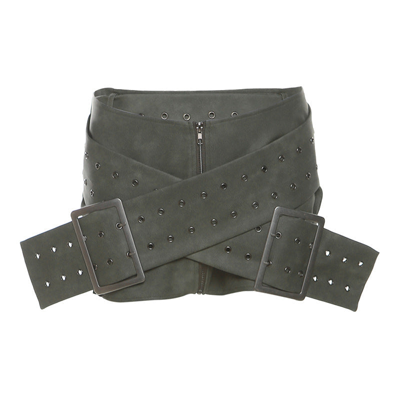 Fashionmonger Personality Street All Match High Waist Sheath Slim Fit Skirt