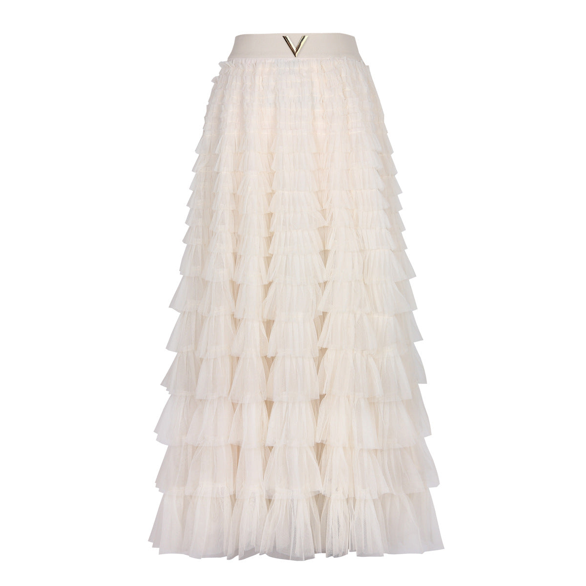 Robe longue simple et élégante de haute qualité pour célébrités sur Internet, robe à volants, jupe trapèze