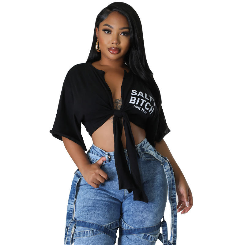 Short Shirt Casual Print Shirt