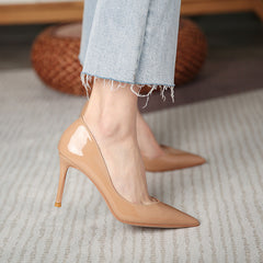 Women's Pointed Classic Style High Pumps French Heels