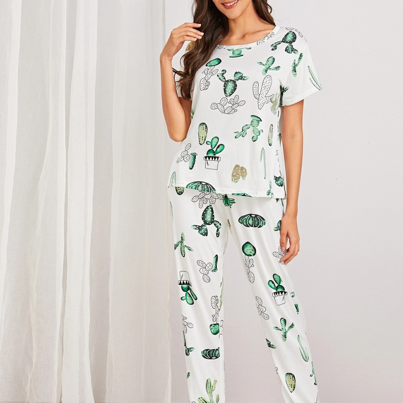 Sources Pajamas Home Wear Two-Piece Set