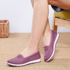 Damen Slip-on Old Beijing Cloth Soft Bottom