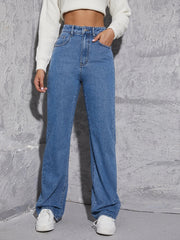 Wide Leg Jeans Straight Leg Pants