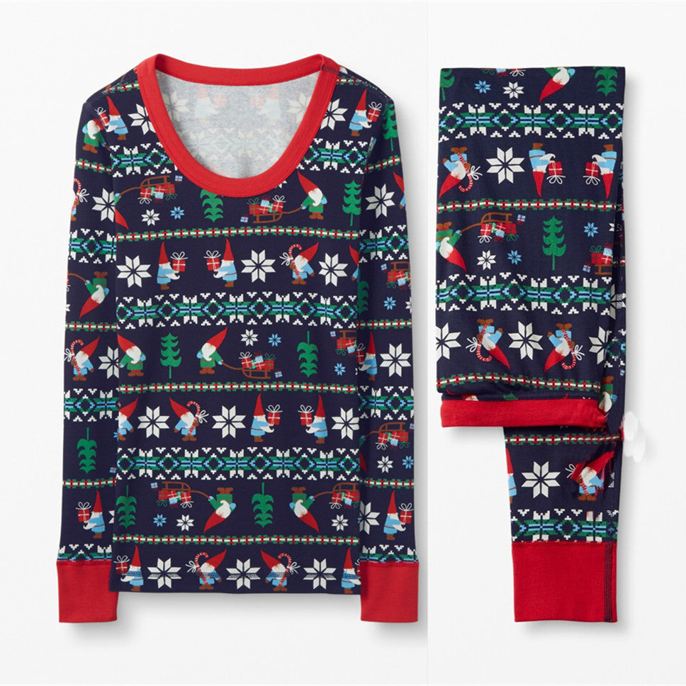 Homewear Suit Pajamas Can Christmas Elk Long Sleeve Trousers Suit Christmas