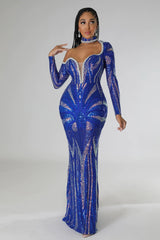 Robe à paillettes à col en V et dos nu, coupe ajustée, pour soirée d'hôte
