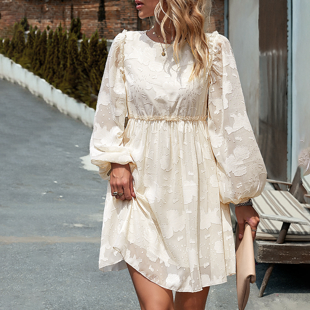 Design Jacquard Kleid Elegant