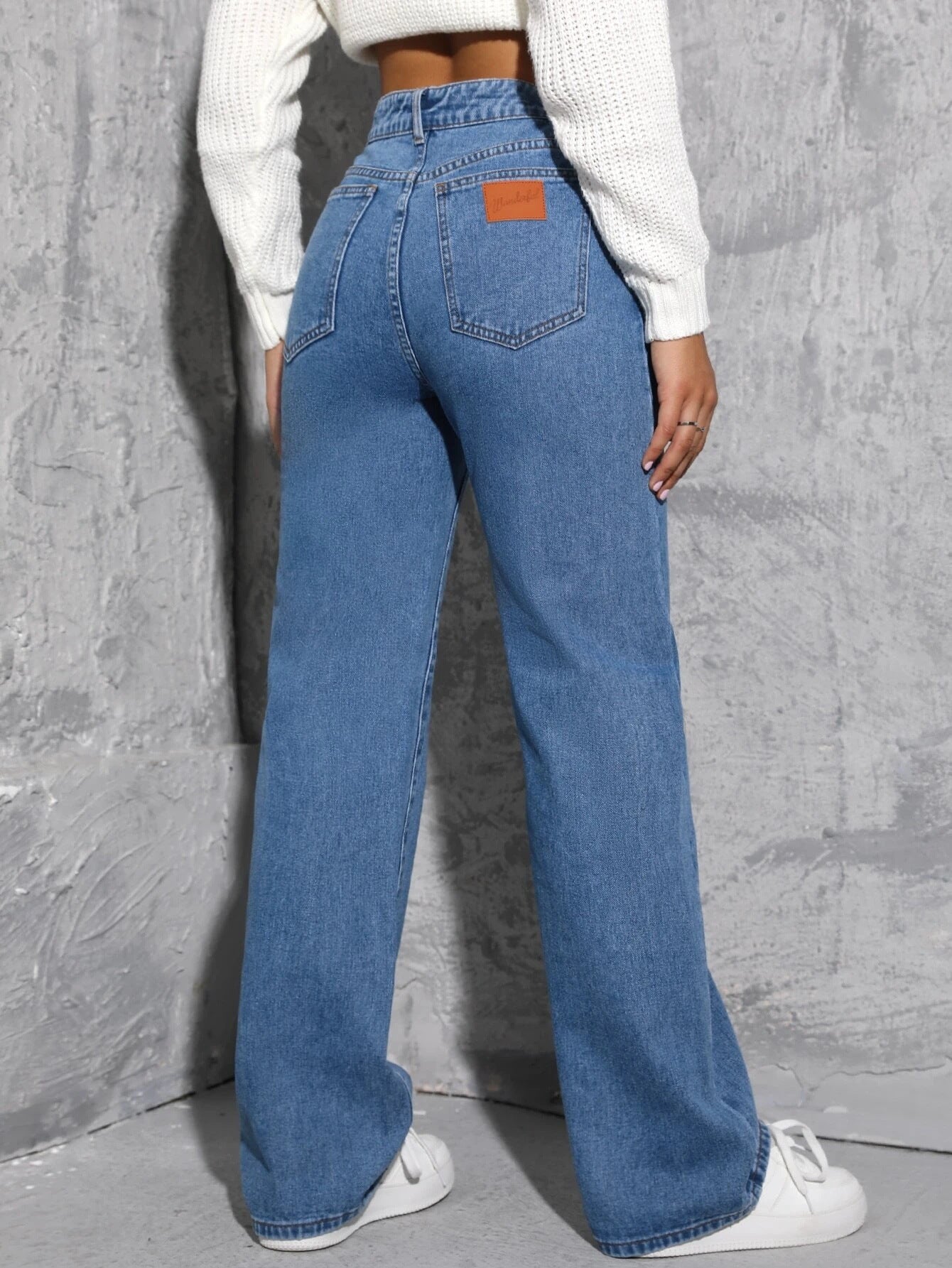 Wide Leg Jeans Straight Leg Pants