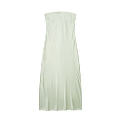 Urban Casual Silk Satin Texture Tube Dress