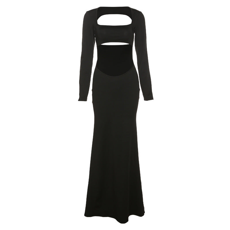Robe fourreau coupe slim à découpes et haut tube uni