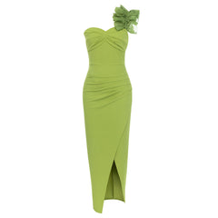 Robe simple à épaules obliques, longue et ajustée, tenue de soirée