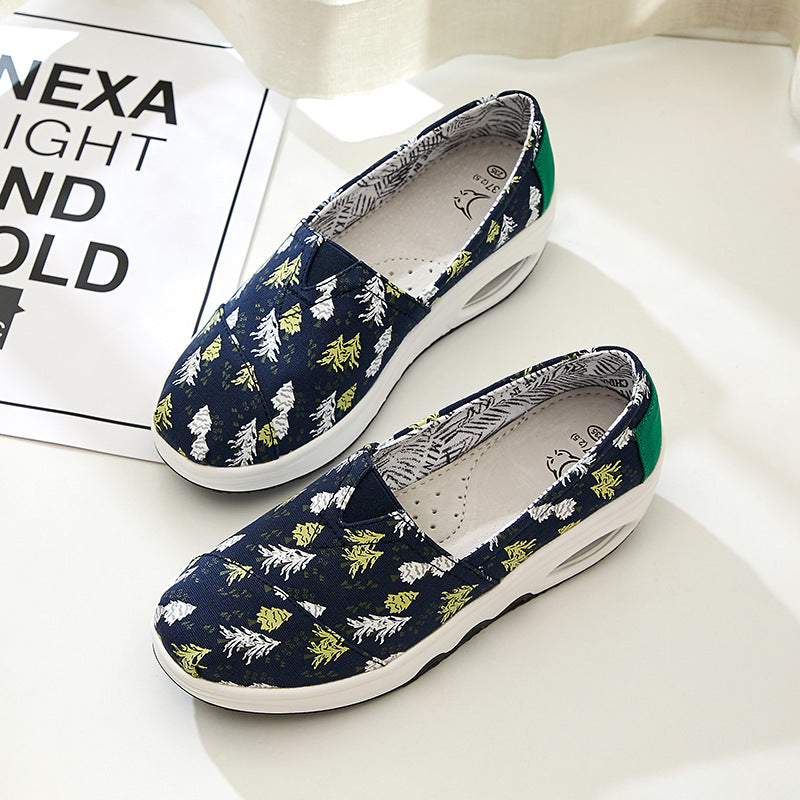 Women's Size Rocking Platform Slip-on Comfort And