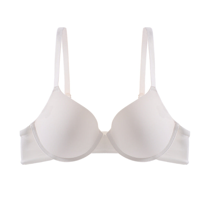 Sous-vêtements basiques simples, doux, à armatures, push-up, petite taille de poitrine, soutien-gorge exagéré, croisé, dos nu, ensemble culotte
