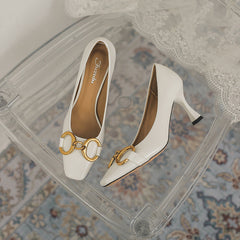 Patent Buckle French Lady Style