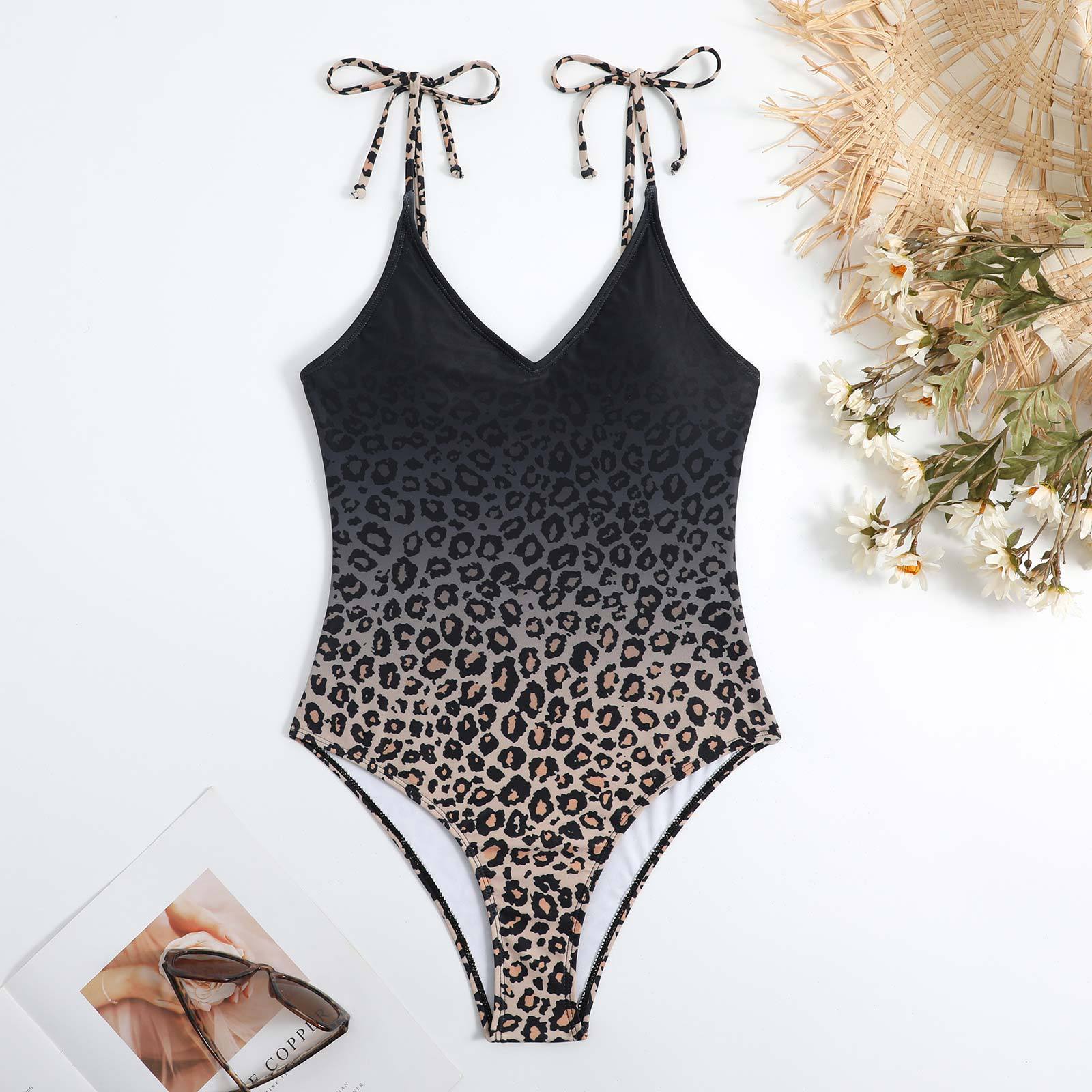 Siamese Conservative Covering Belly Thin Backless Skirt Swimsuit Chiffon Beach Dress
