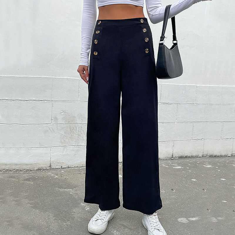 Hose Slim Fit Einfarbig Freizeithose