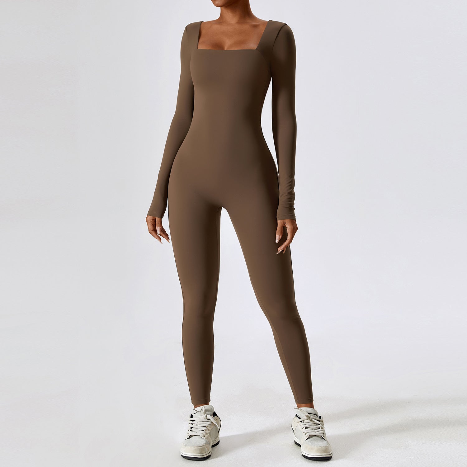 Tight Long Sleeve Yoga Wear Naked Sense Fitness Exercise Quick Drying Yoga Jumpsuit