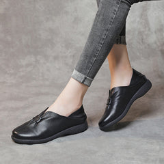 Women's Genuine Soft Bottom Mom Flat Leisure Men's Shoes
