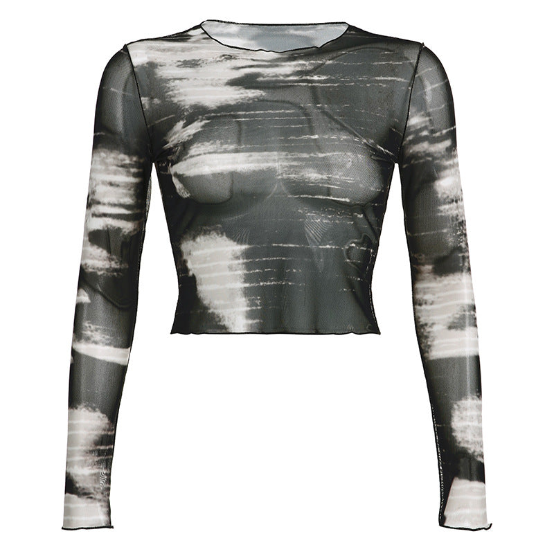 Western Inner Wear – Kurze Bluse mit Spitzenkragen