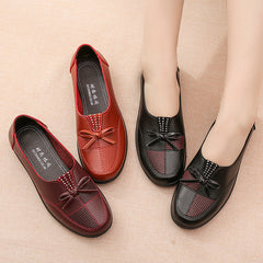 Attractive Women's Pumps Flat Elderly Slip-on