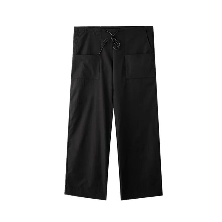 Retro Hübsche Lose Street Jazz Dance Hose Kordelzug Weite Bein Overalls