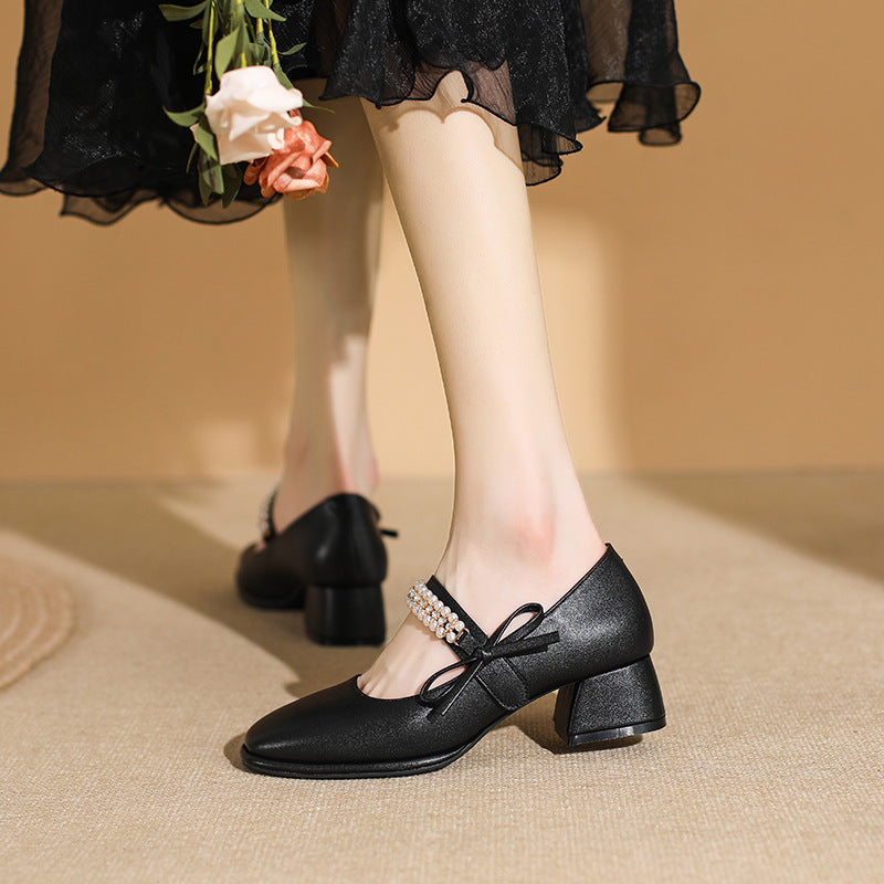 Women's Jane Pearl Velcro Square Toe With