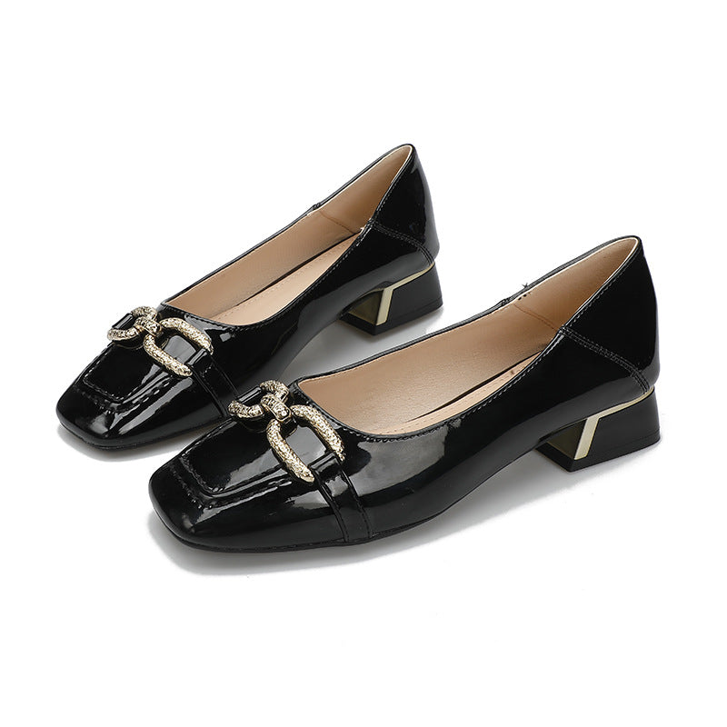 Women's Spring Shallow Mouth French Square Toe