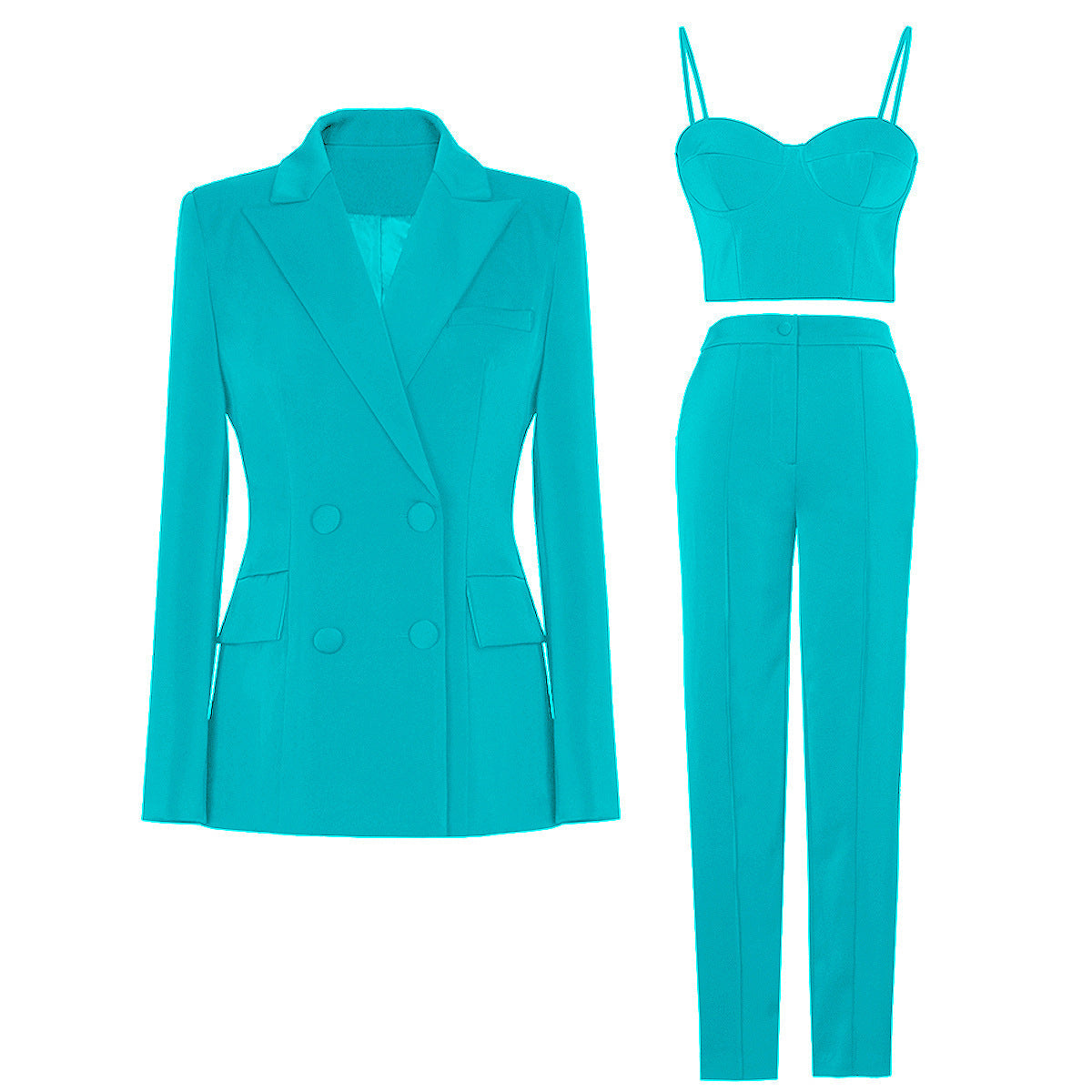 High Quality Casual Office Internet Celebrity Business Blazer Suit Set Three Piece Suit