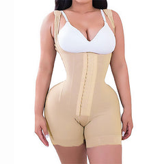 Shaping Slimming Row Buckle Corset One Piece Waist Girdling Belly Contraction Open Jumpsuit