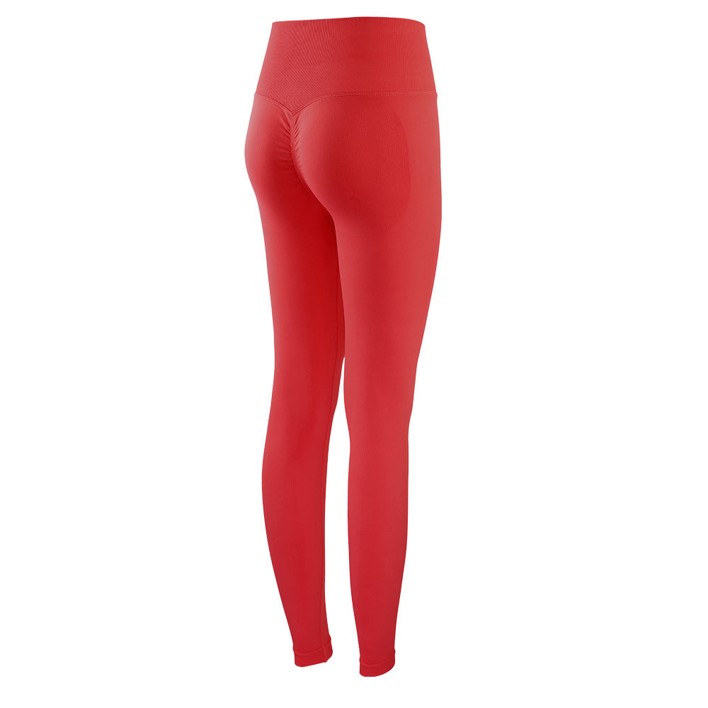 Fitness Pants Peach Nude Feel High Waist Hip Lift Skinny Workout Pants Seamless Yoga Pants