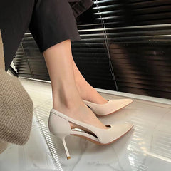 Damen High Heels aus koreanischem Lackleder mit Stilettoabsatz