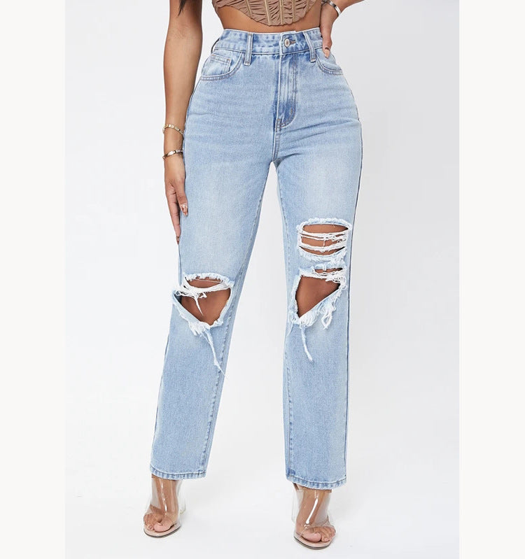 Vervet by Flying Monkey StOut Full Size Distressed Cropped Jeans