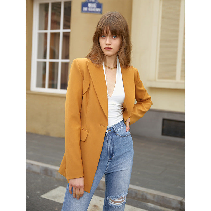 Design Casual Office Loose Profile Blazer