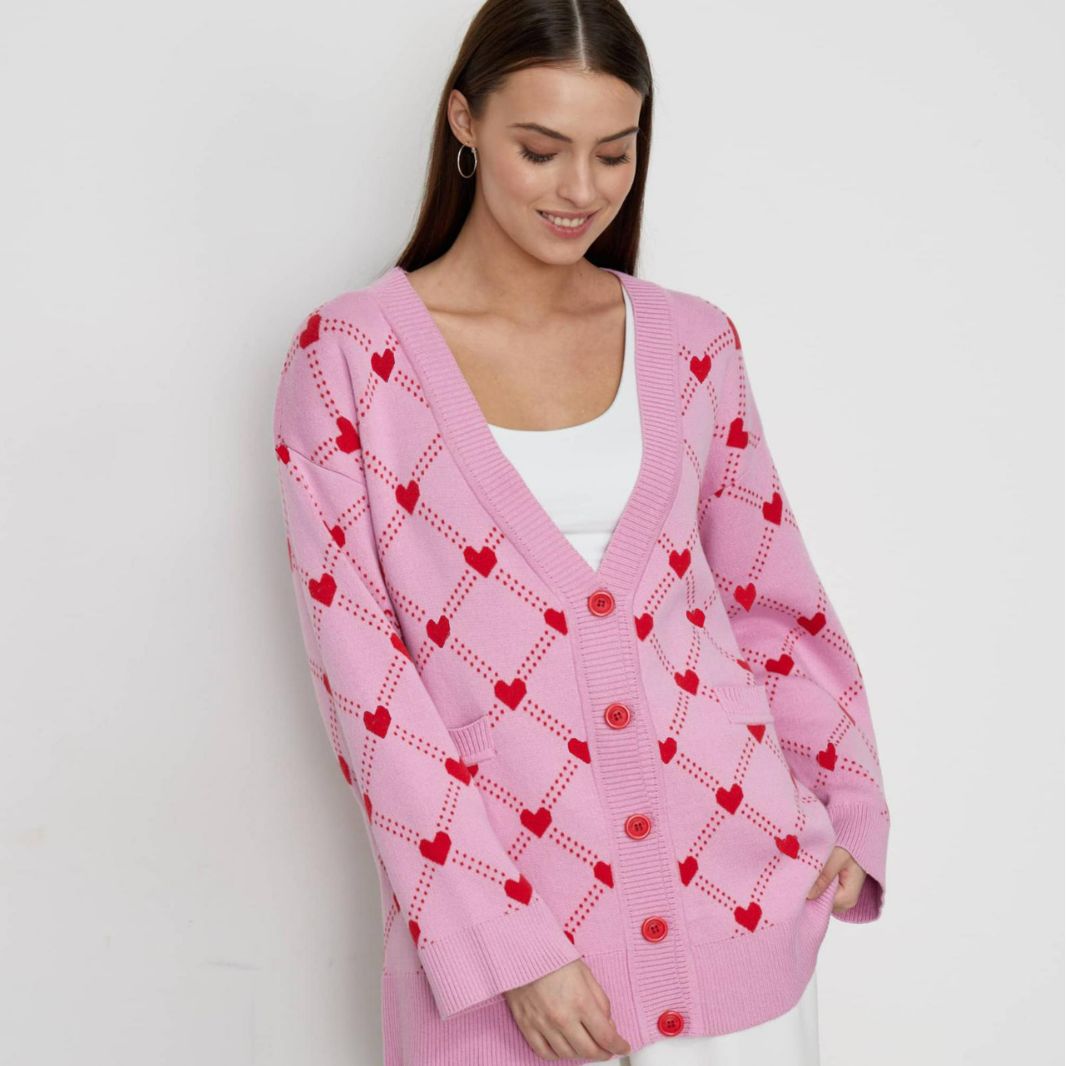 Pullover Russland Liebe Brokatpullover Strickjacke Herbst