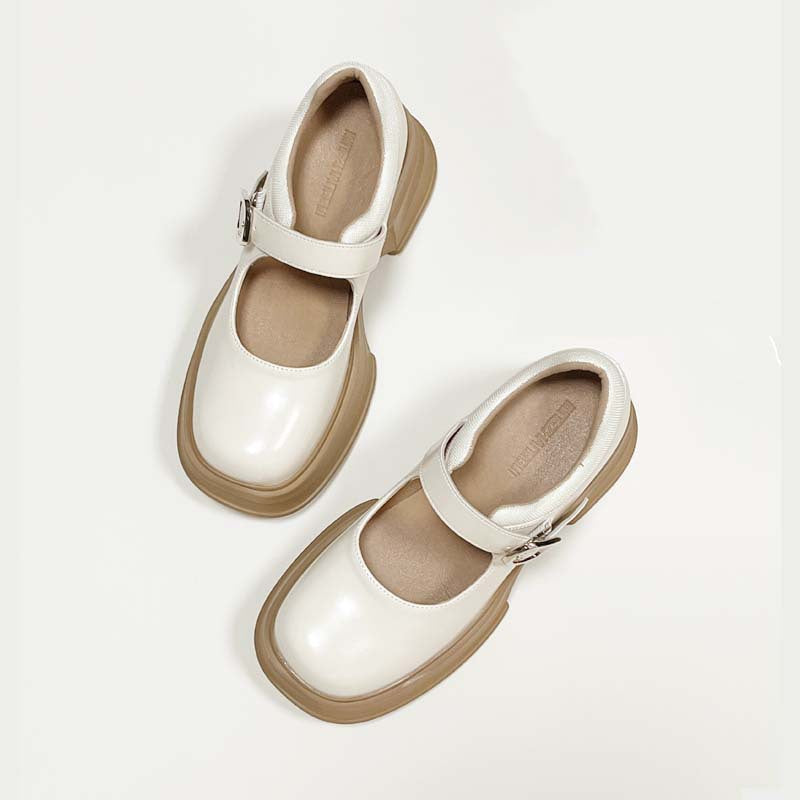Women's Spring College Style Strap Buckle High