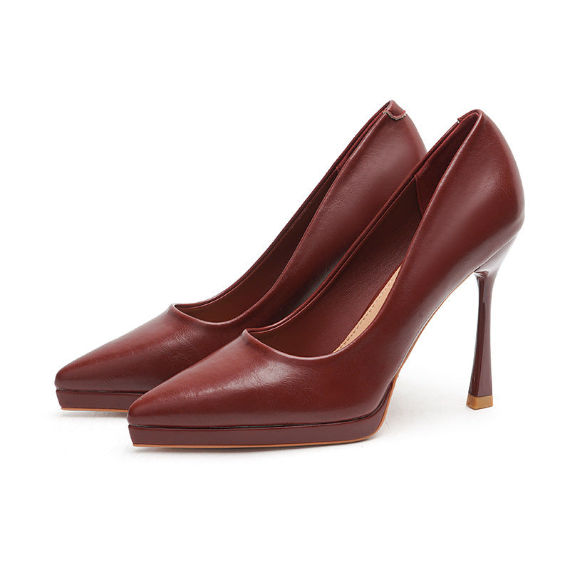 Women's Pointed Stiletto Waterproof Platform Super