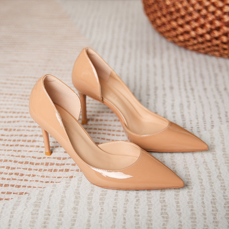 Women's Pointed Classic Style High Pumps French Heels