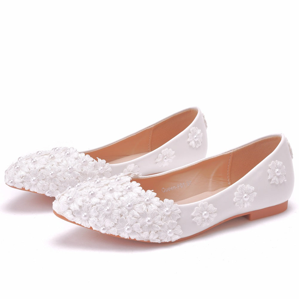 Women's Pointed Toe Spring Low-cut Slip-on