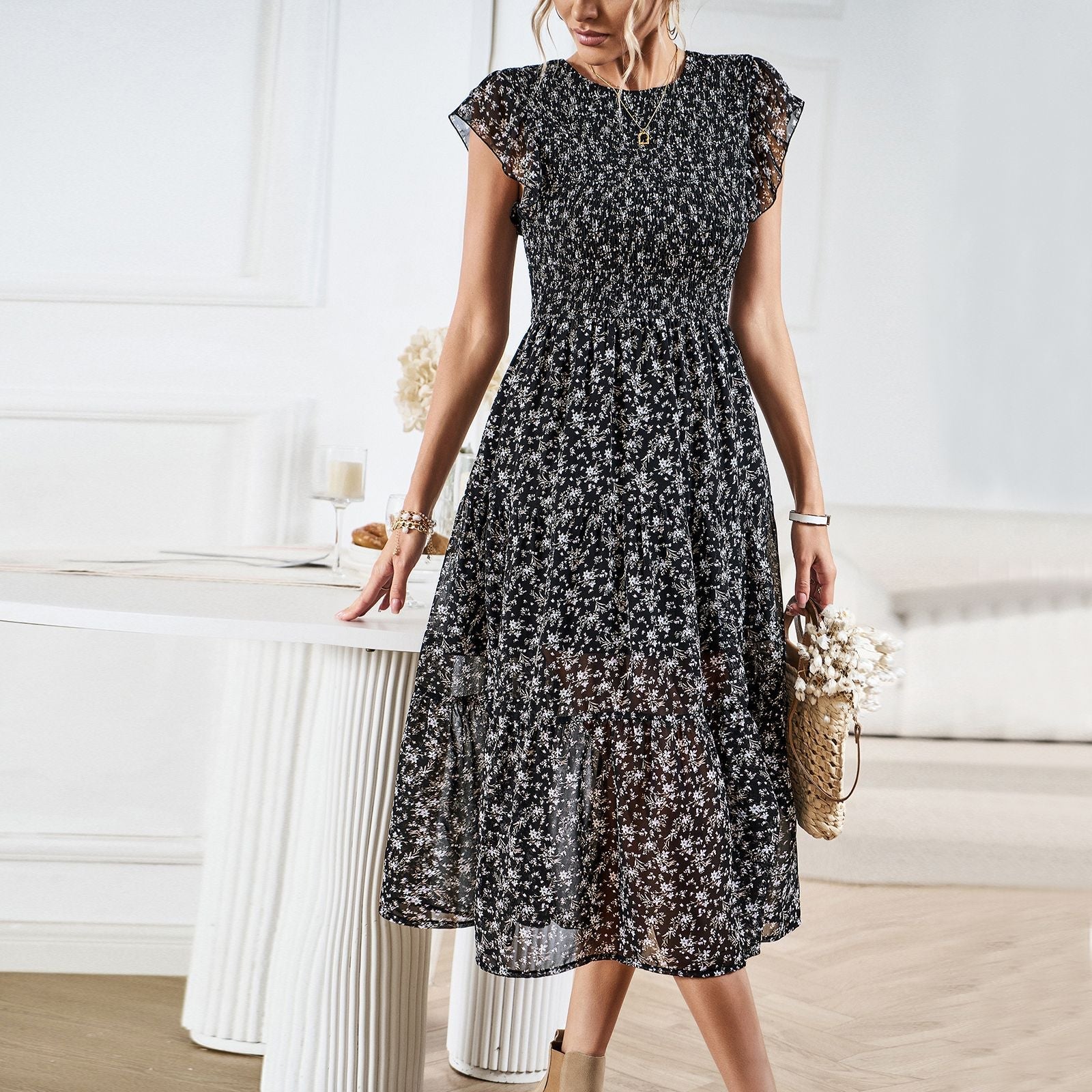 Floral Dress Elegant Dress