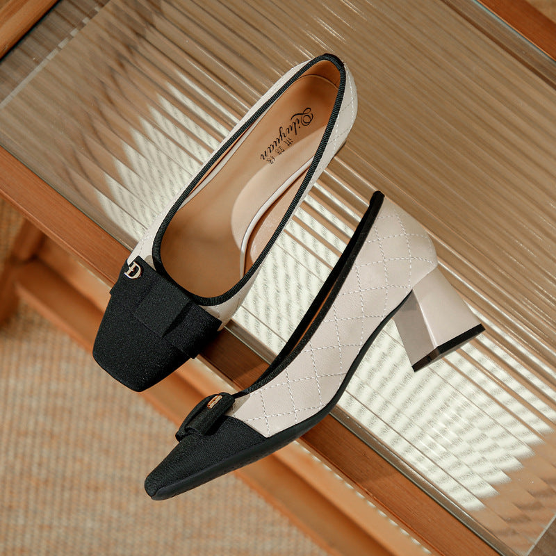 Women's Assorted Colors Retro Square Toe
