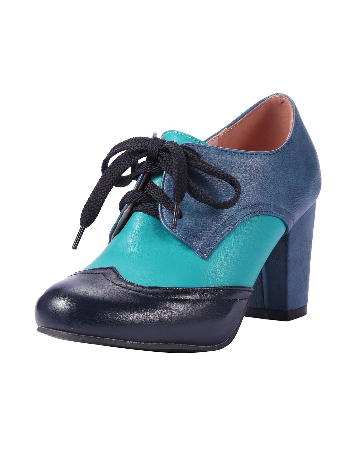 Retro High Heels Sattelschuhe