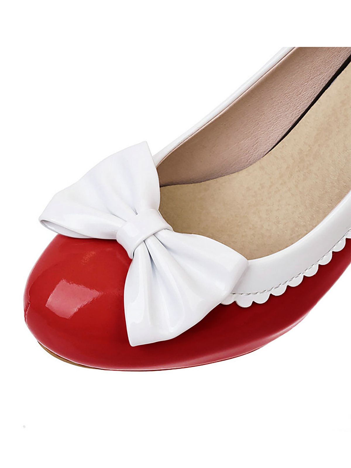 Chaussures à talons hauts rétro avec nœud papillon