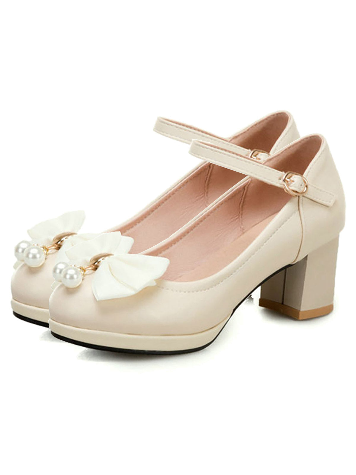 Mary Jane Schuhe mit Schleife im Retro-Stil