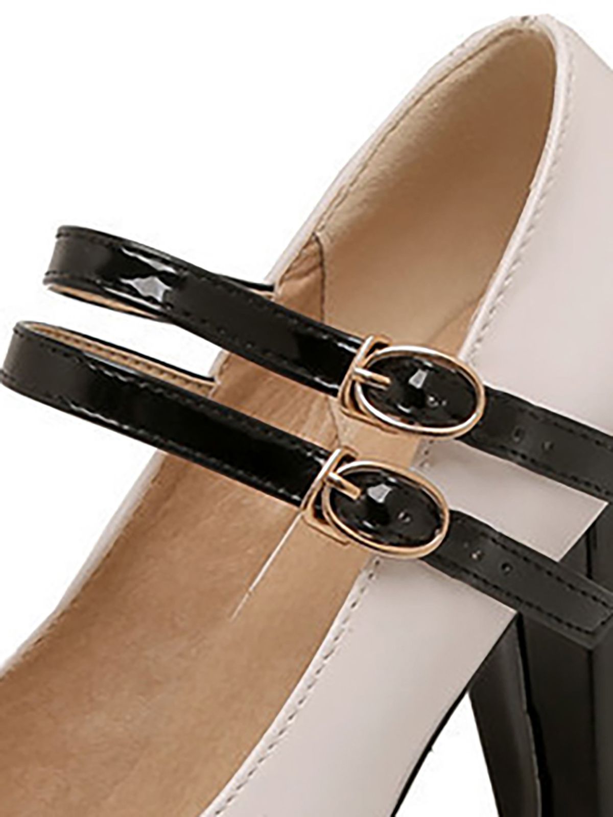 Chaussures à talons hauts rétro Mary Jane