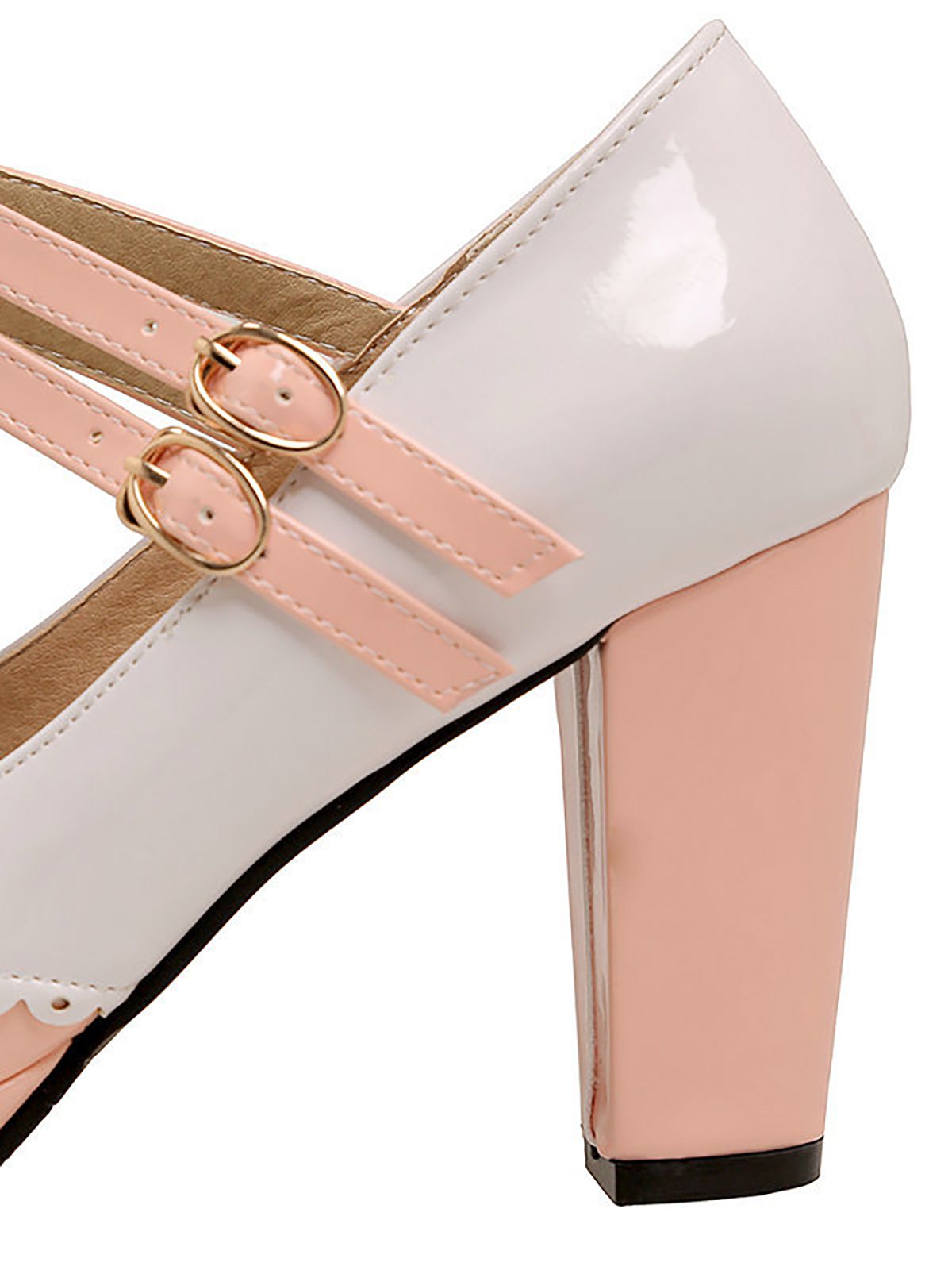Chaussures à talons hauts rétro Mary Jane