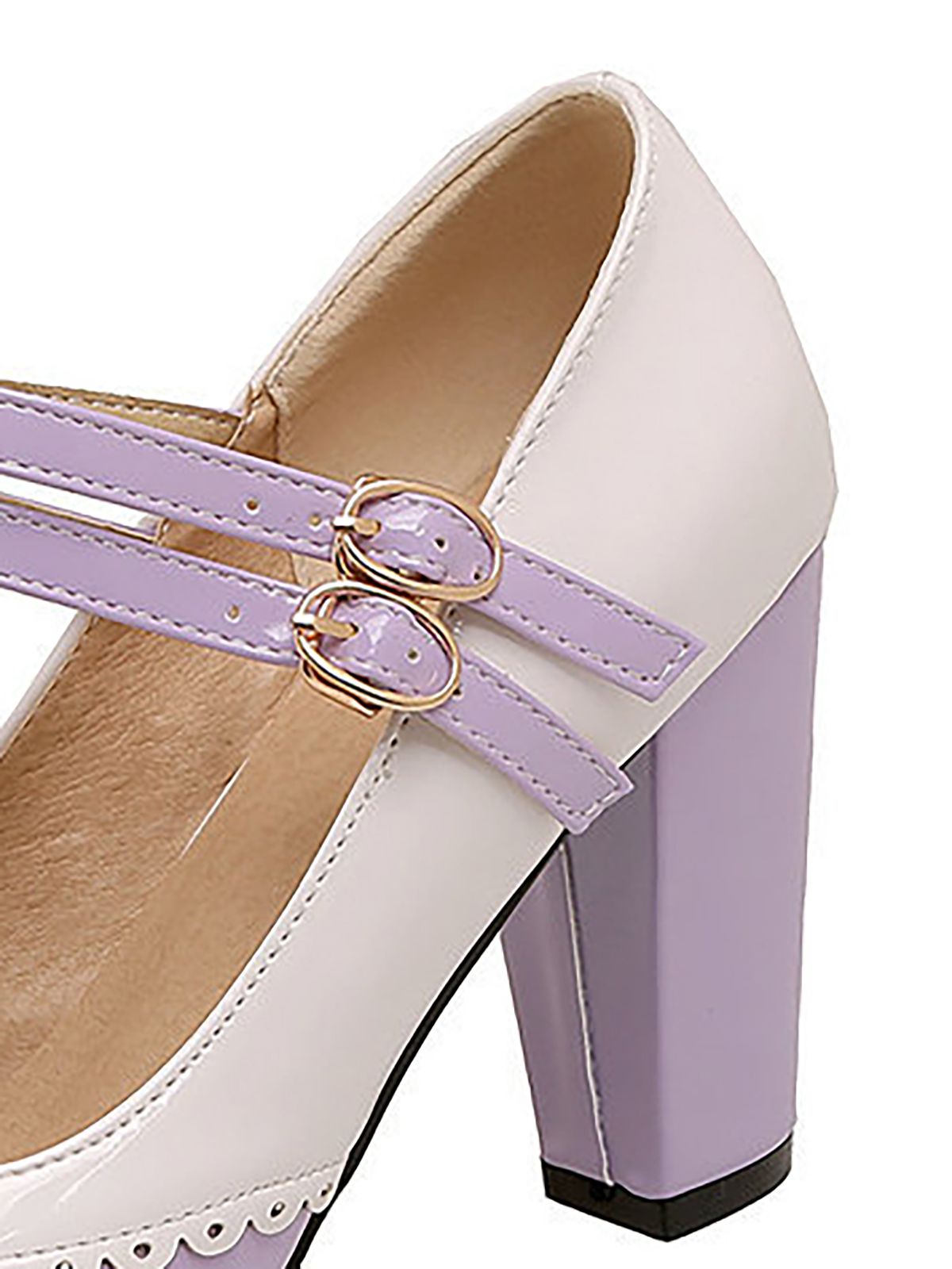 Chaussures à talons hauts rétro Mary Jane