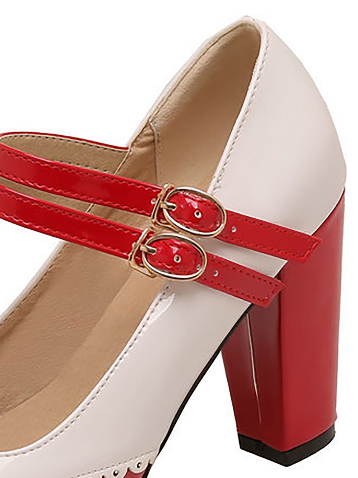 Chaussures à talons hauts rétro Mary Jane